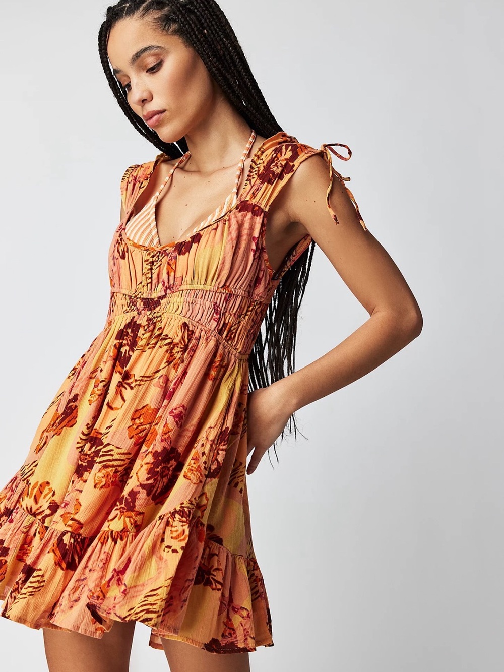 Free People Vernon Mini Dress NWT L